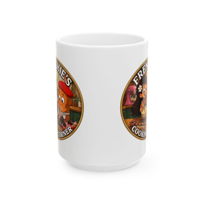 Frenchie's Cooking Corner Ceramic Coffee Cup (11oz & 15oz)