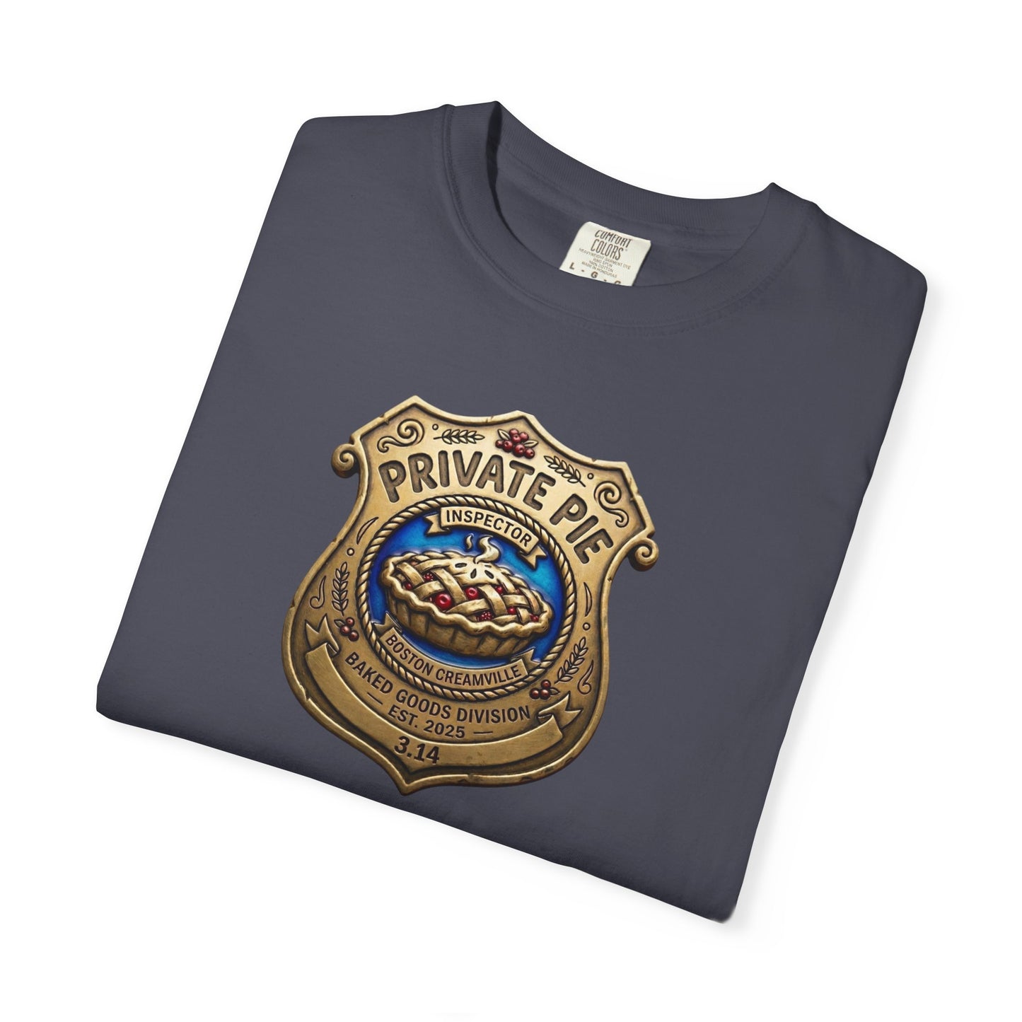 Privat Pie Badge Garment-Dyed T-shirt