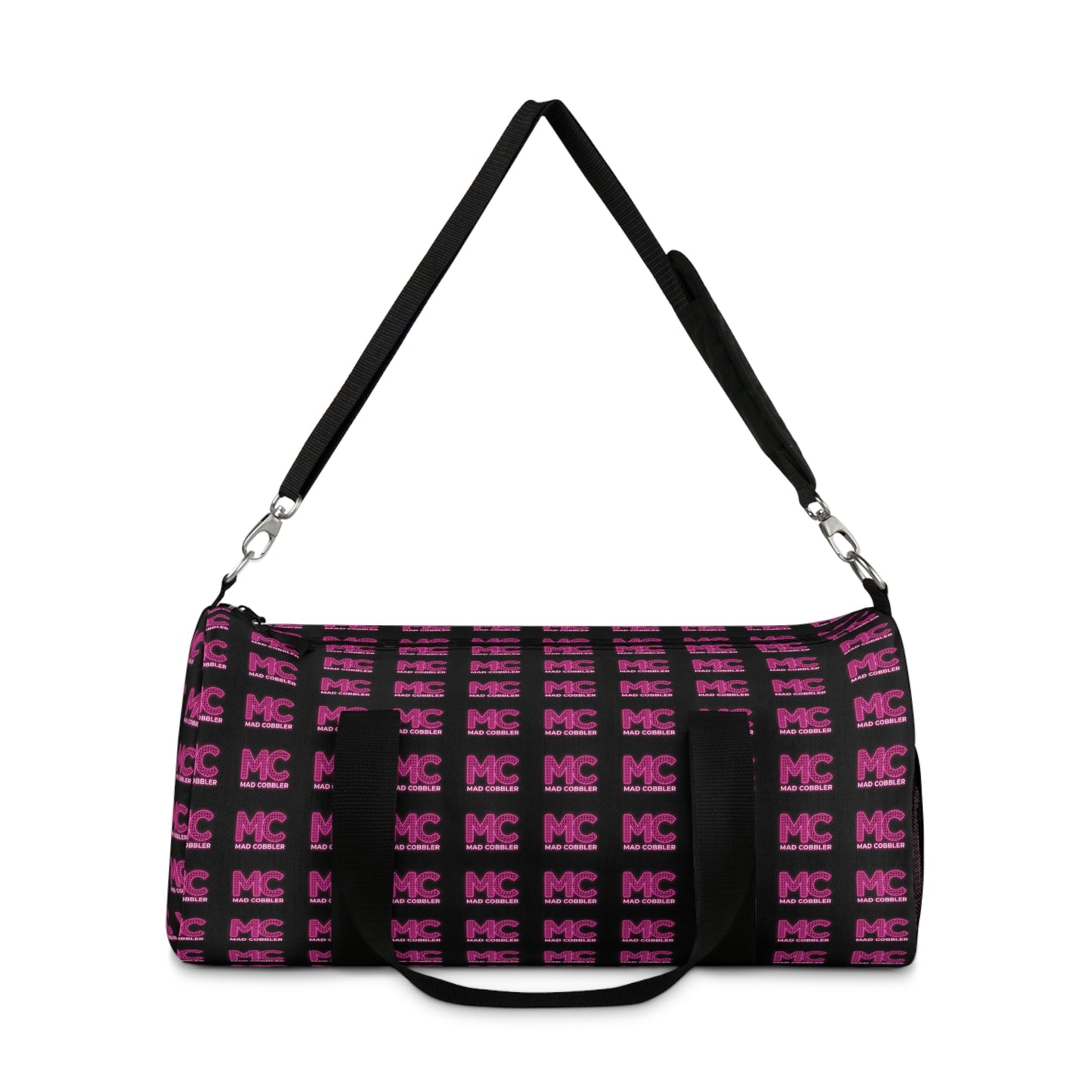 Mad Cobbler Pink & Black Pattern Duffel Bag