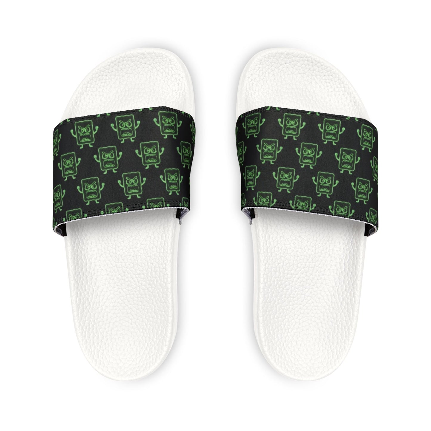 Mad Cobbler Pattern Slide Sandals — Removable Strap Pool & Casual Slides