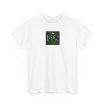 Pi MC Logo T-Shirt — Green Retro Math Graphic 100% Heavyweight Cotton Tee