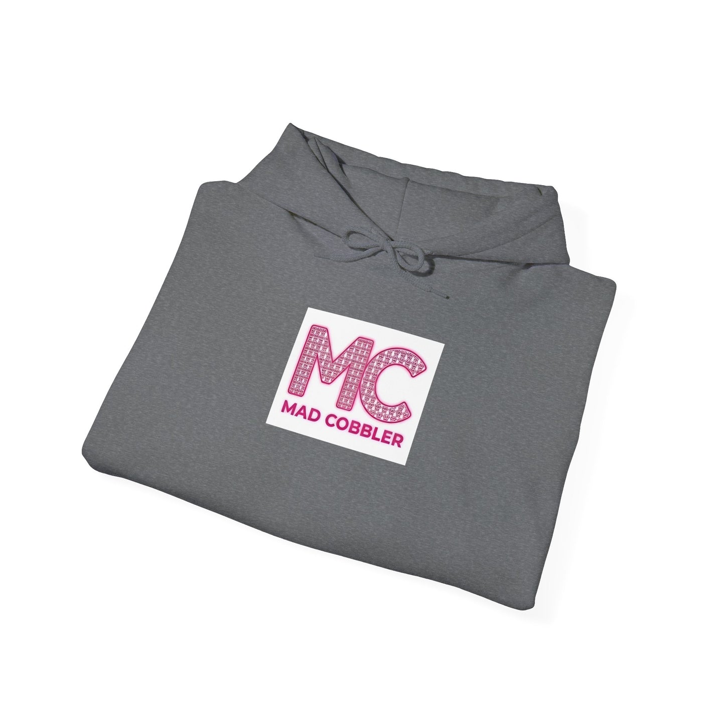 Hoodie — 'MC Mad Cobbler' Graphic Logo Hoodie with Angry Cartoon Back Print