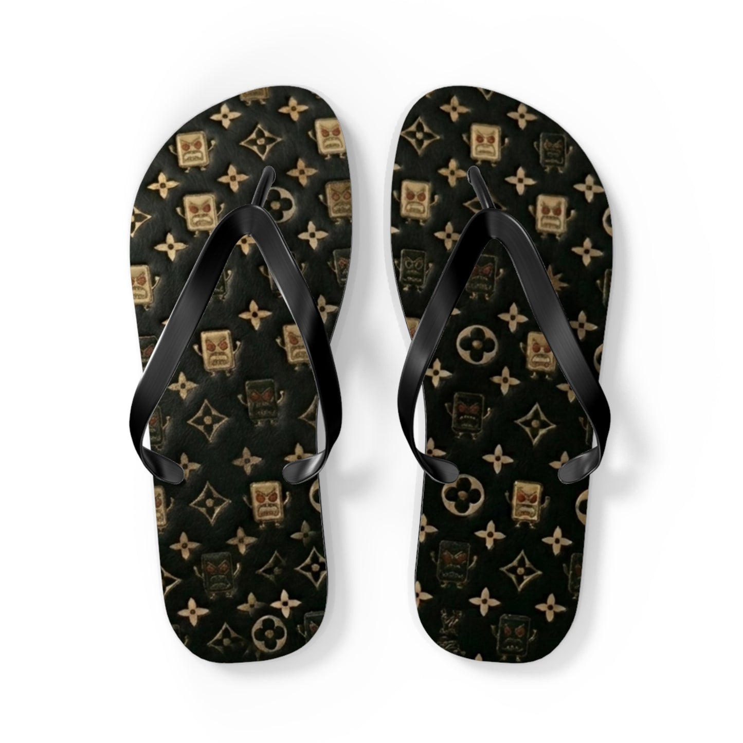Luxury Monogram Flip Flops – Designer-Inspired Beach Sandals
