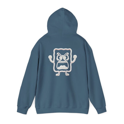 Hoodie — 'MC Mad Cobbler' Graphic Logo Hoodie with Angry Cartoon Back Print