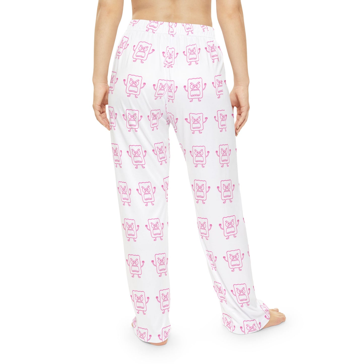 Women's Pink Mad Cobbler Pajama Pants — Cute All-Over Print Lounge Sleepwear
