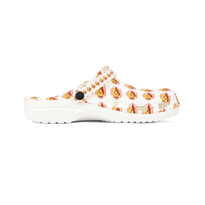 Lion Pattern EVA Foam Clogs – Cute Cartoon Frenchie Toast Slip-On Shoes