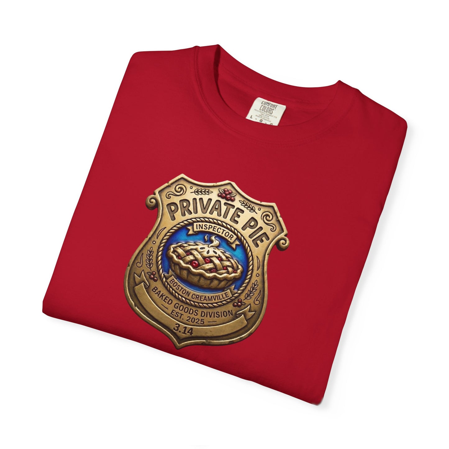 Privat Pie Badge Garment-Dyed T-shirt