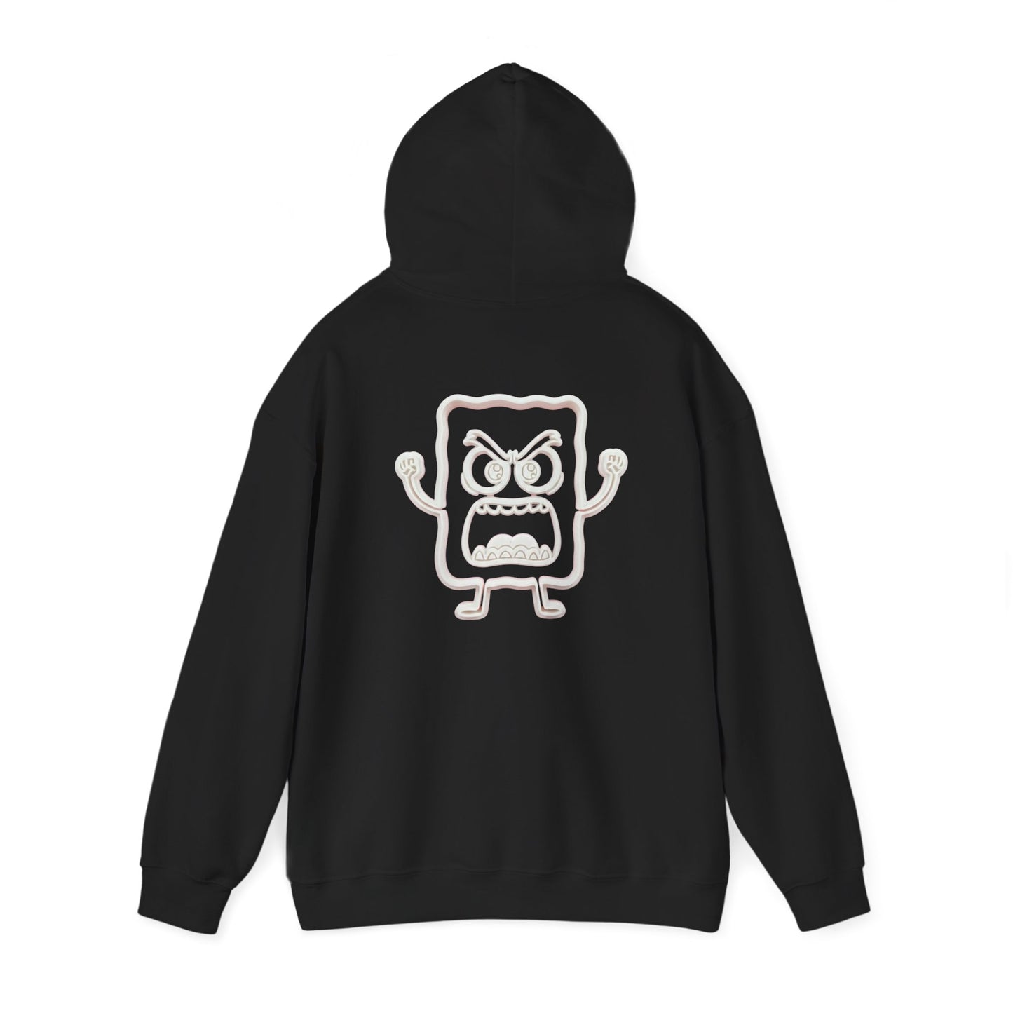 Hoodie — 'MC Mad Cobbler' Graphic Logo Hoodie with Angry Cartoon Back Print