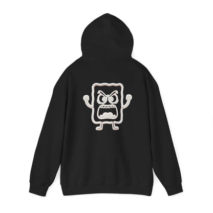 Hoodie — 'MC Mad Cobbler' Graphic Logo Hoodie with Angry Cartoon Back Print