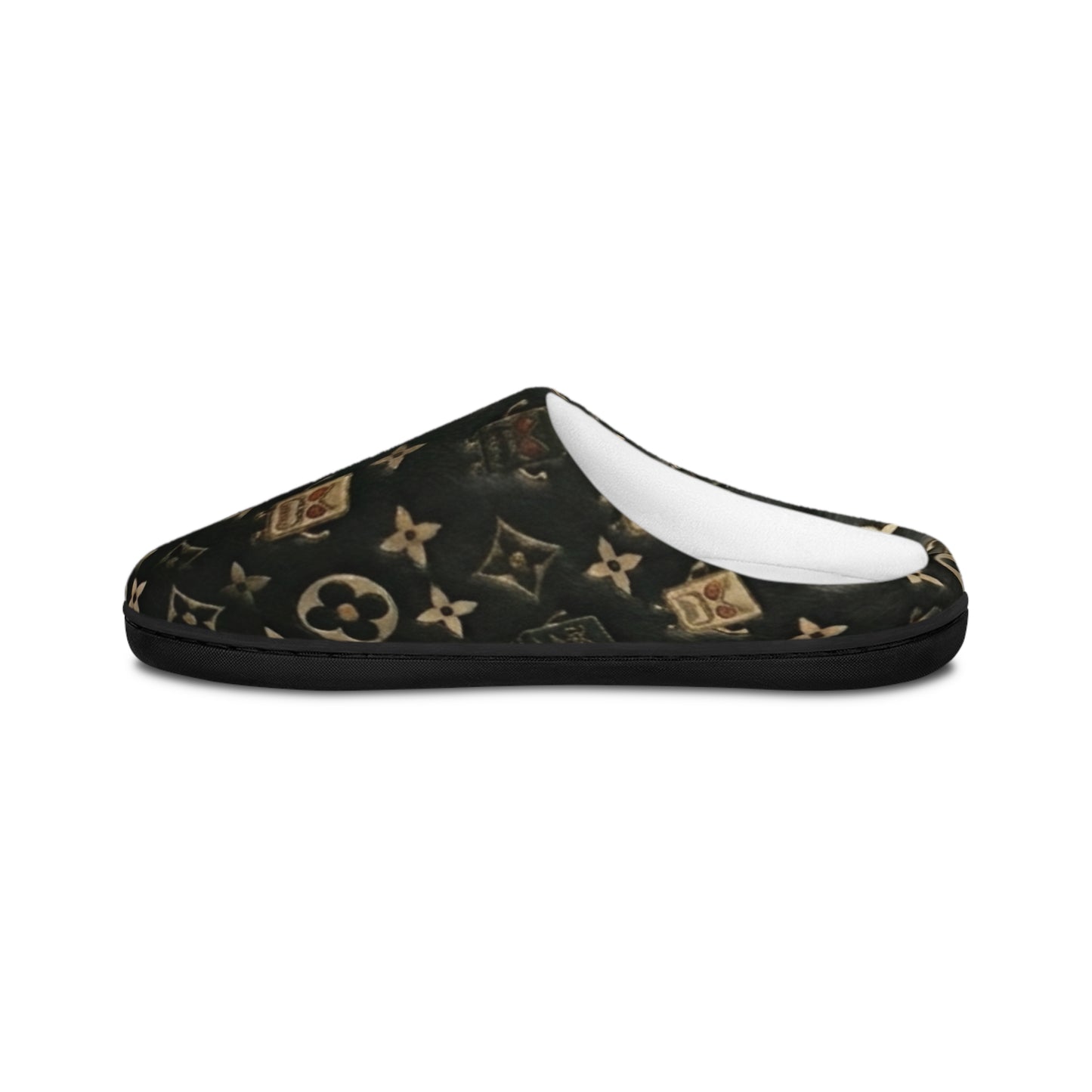 Luxury Monogram Indoor Slippers for Women — Cozy Designer-Style House Shoes