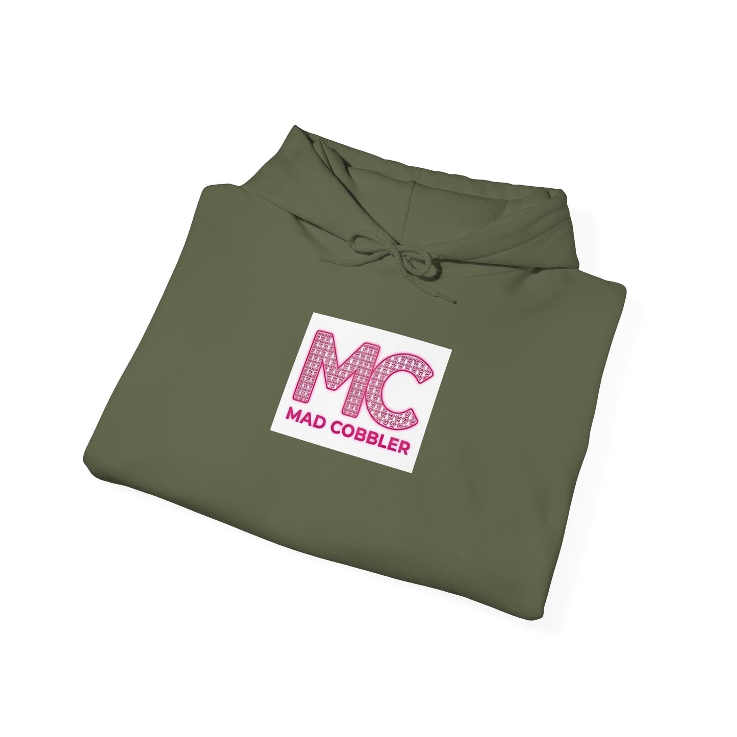 Hoodie — 'MC Mad Cobbler' Graphic Logo Hoodie with Angry Cartoon Back Print