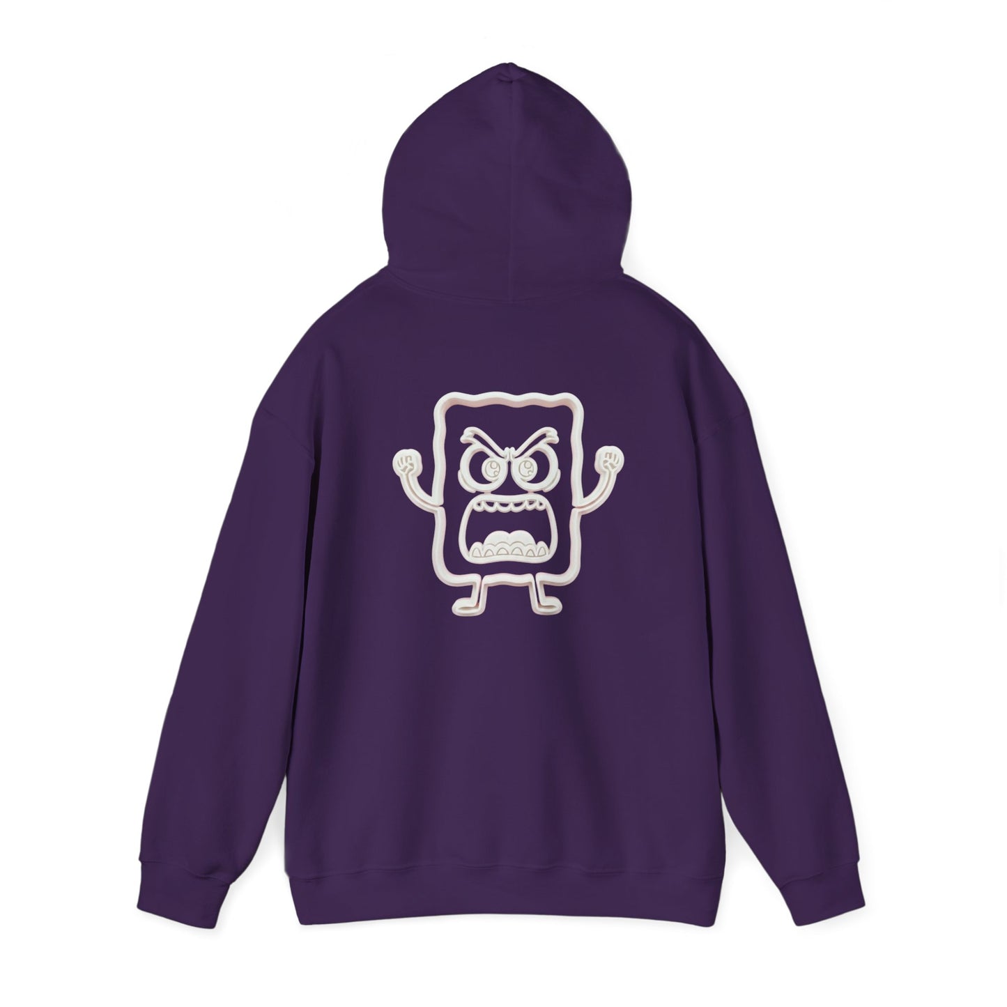 Hoodie — 'MC Mad Cobbler' Graphic Logo Hoodie with Angry Cartoon Back Print