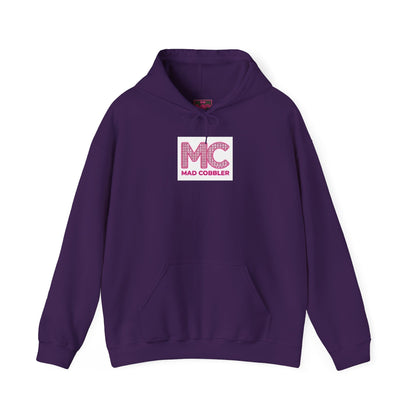 Hoodie — 'MC Mad Cobbler' Graphic Logo Hoodie with Angry Cartoon Back Print