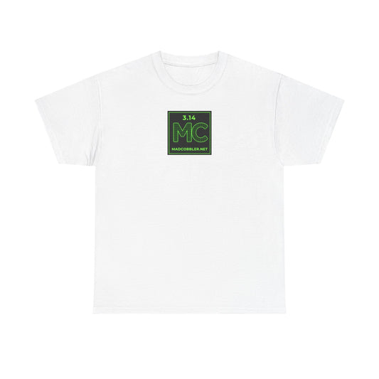 Pi MC Logo T-Shirt — Green Retro Math Graphic 100% Heavyweight Cotton Tee