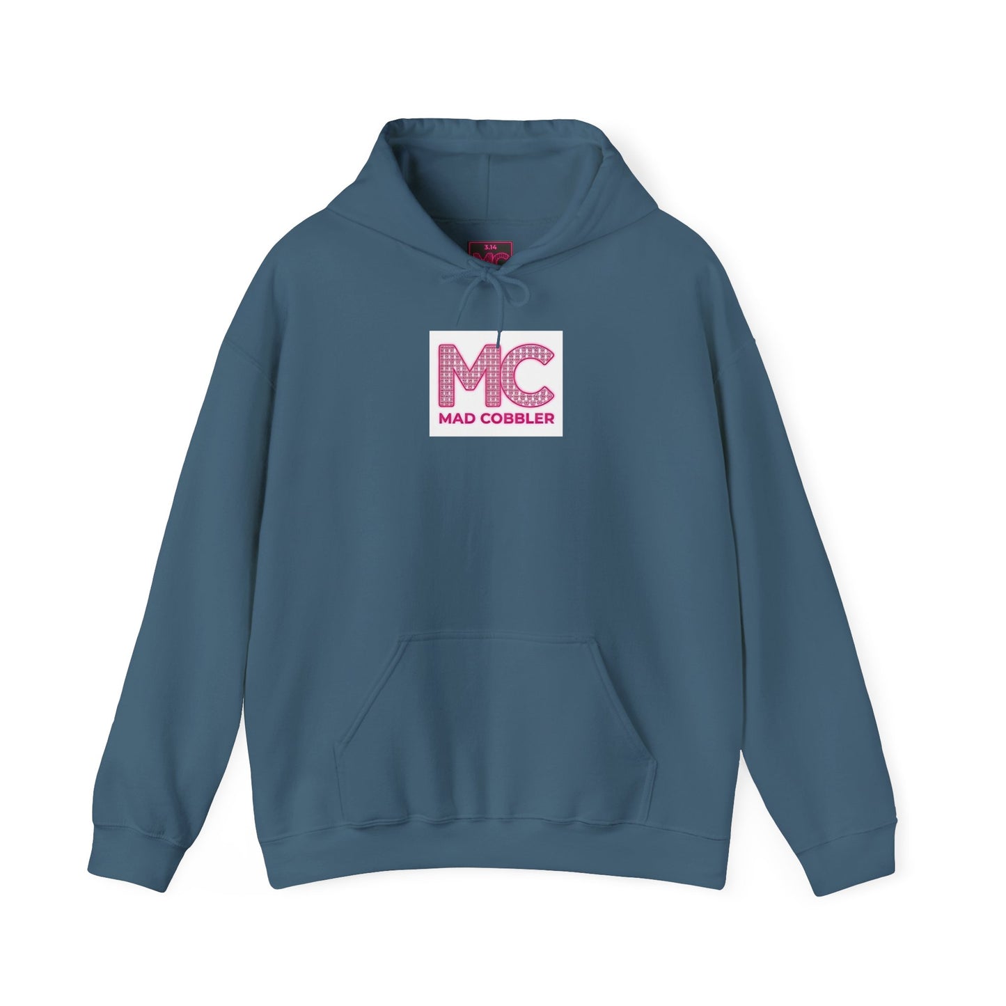Hoodie — 'MC Mad Cobbler' Graphic Logo Hoodie with Angry Cartoon Back Print