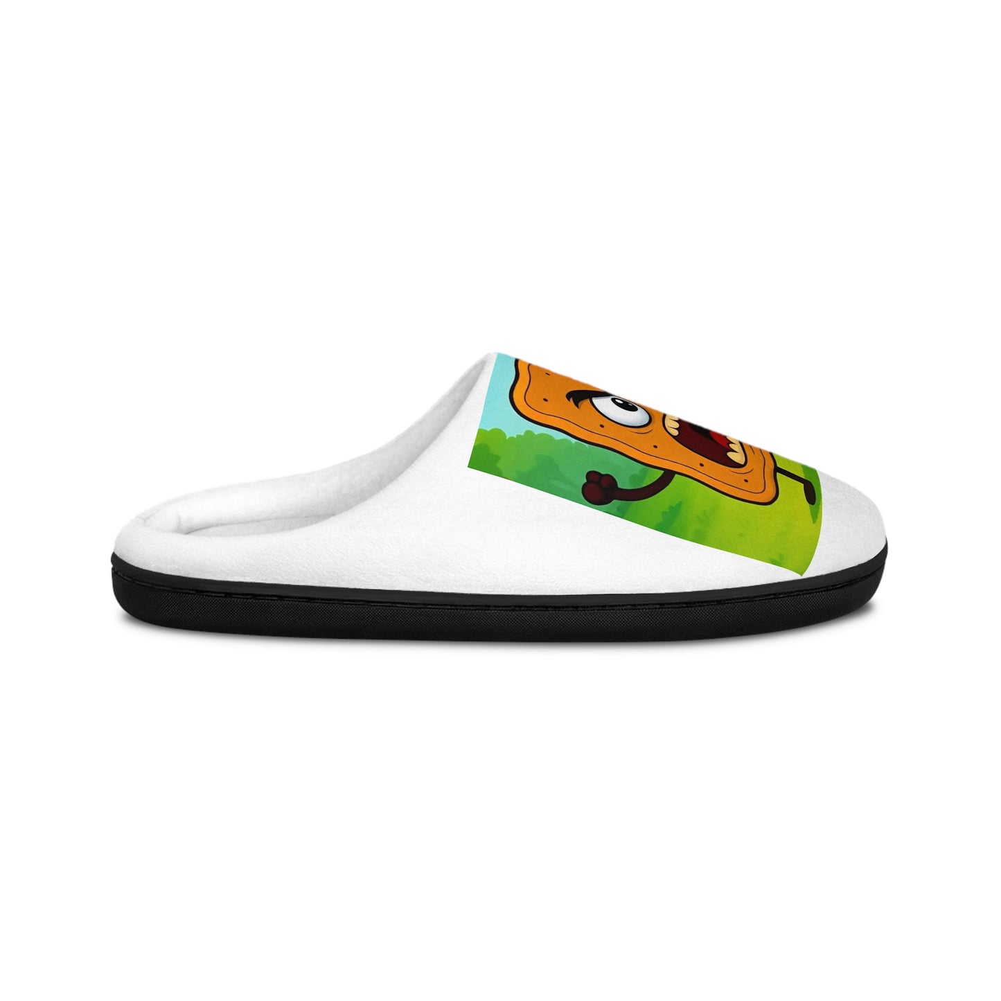 Men's Slippers — Funny Cartoon Toast Indoor House Shoes