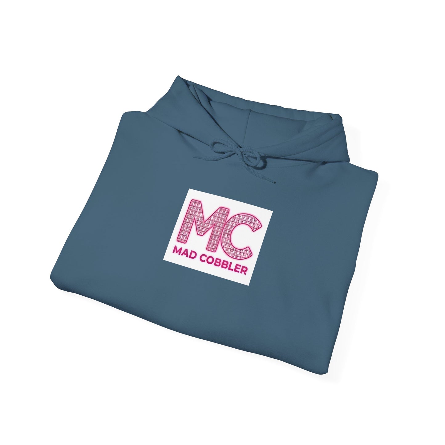 Hoodie — 'MC Mad Cobbler' Graphic Logo Hoodie with Angry Cartoon Back Print