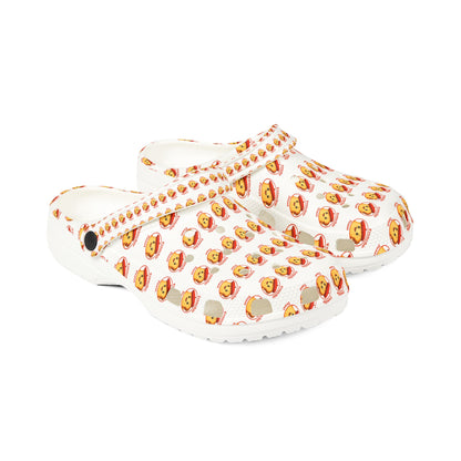 Lion Pattern EVA Foam Clogs – Cute Cartoon Frenchie Toast Slip-On Shoes