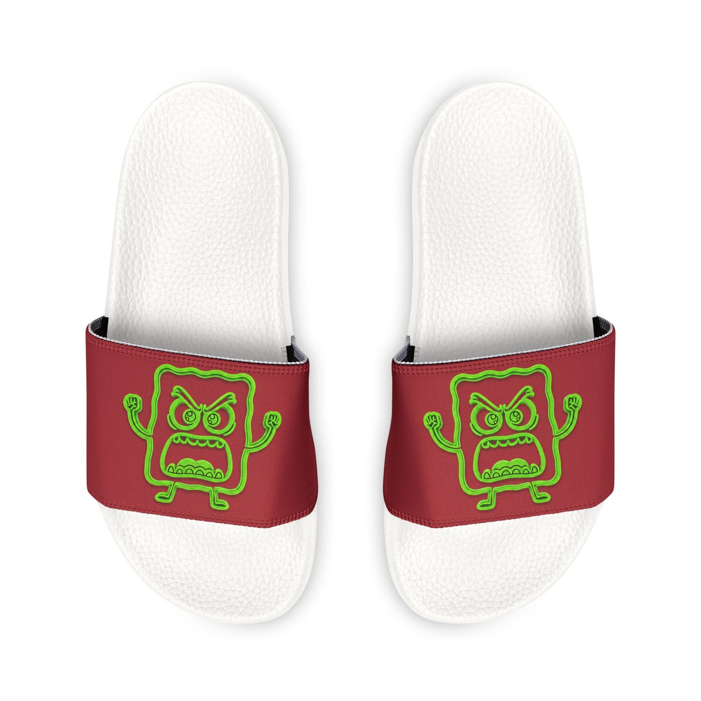 Men's Slide Sandals with Green Mad Cobbler
