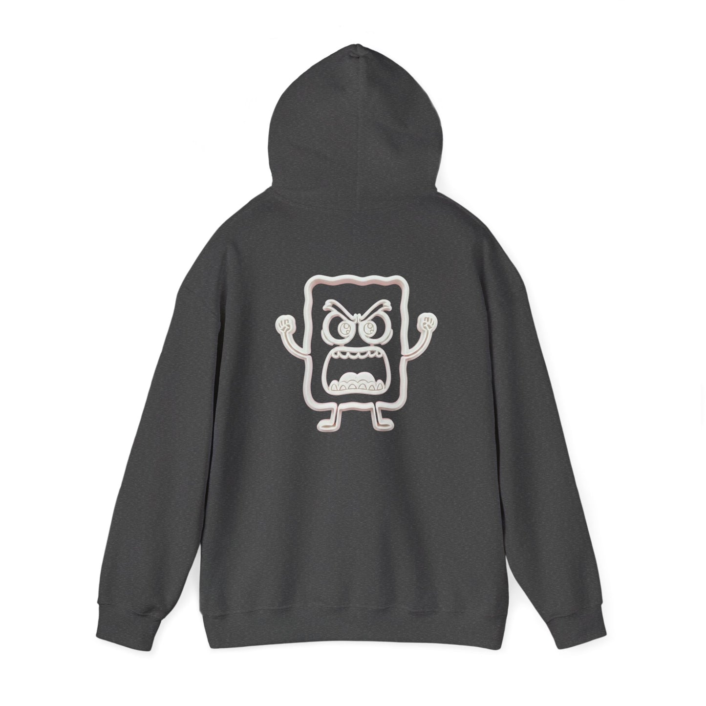 Hoodie — 'MC Mad Cobbler' Graphic Logo Hoodie with Angry Cartoon Back Print