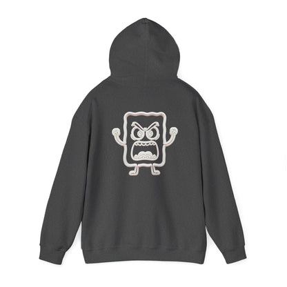 Hoodie — 'MC Mad Cobbler' Graphic Logo Hoodie with Angry Cartoon Back Print