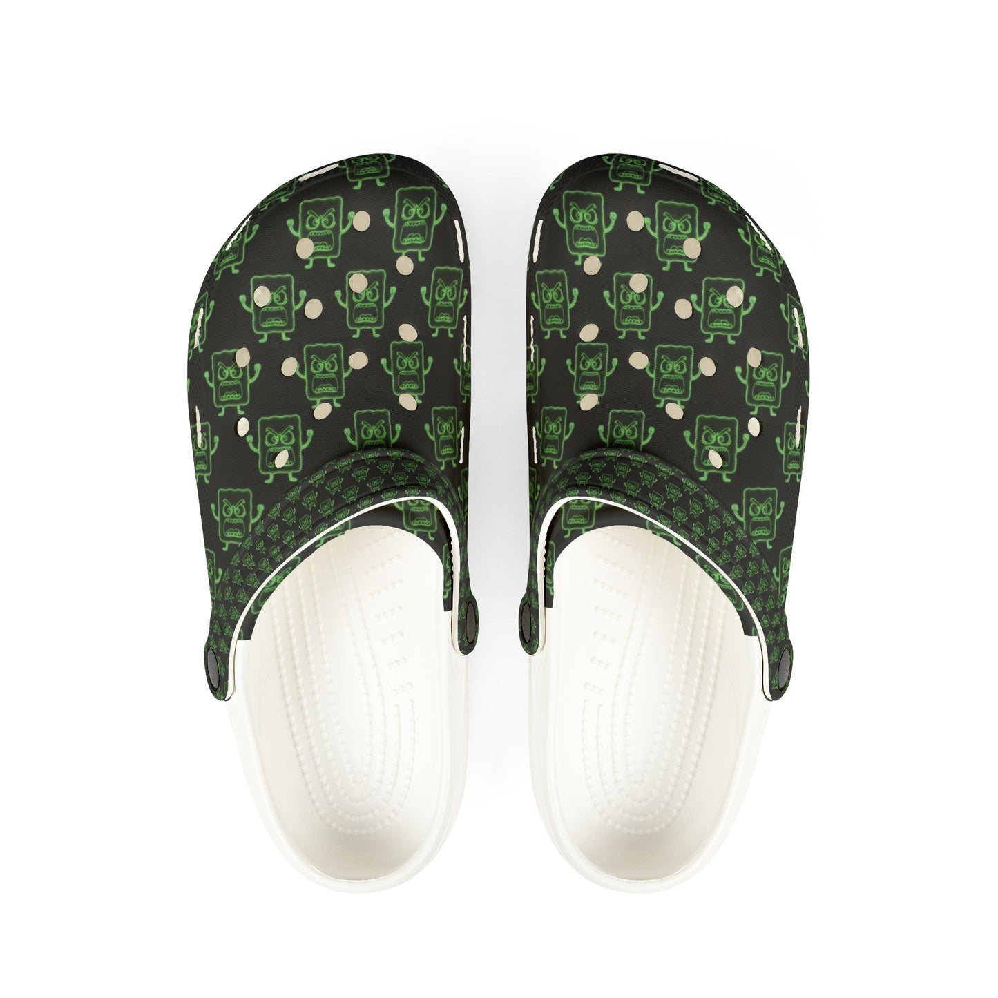 Mens Mad Cobbler Foam Clogs – Patterned Game Controller Slip-Ons