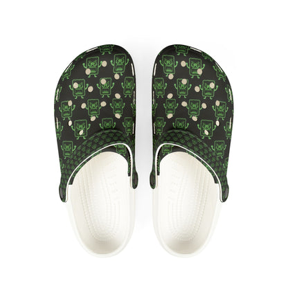 Mens Mad Cobbler Foam Clogs – Patterned Game Controller Slip-Ons
