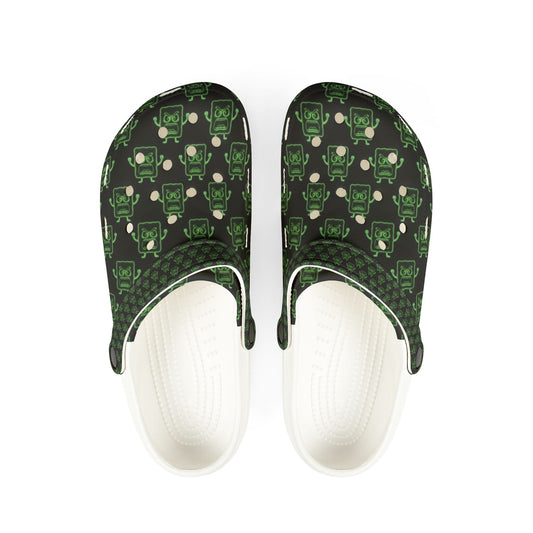 Mens Mad Cobbler Foam Clogs – Patterned Game Controller Slip-Ons