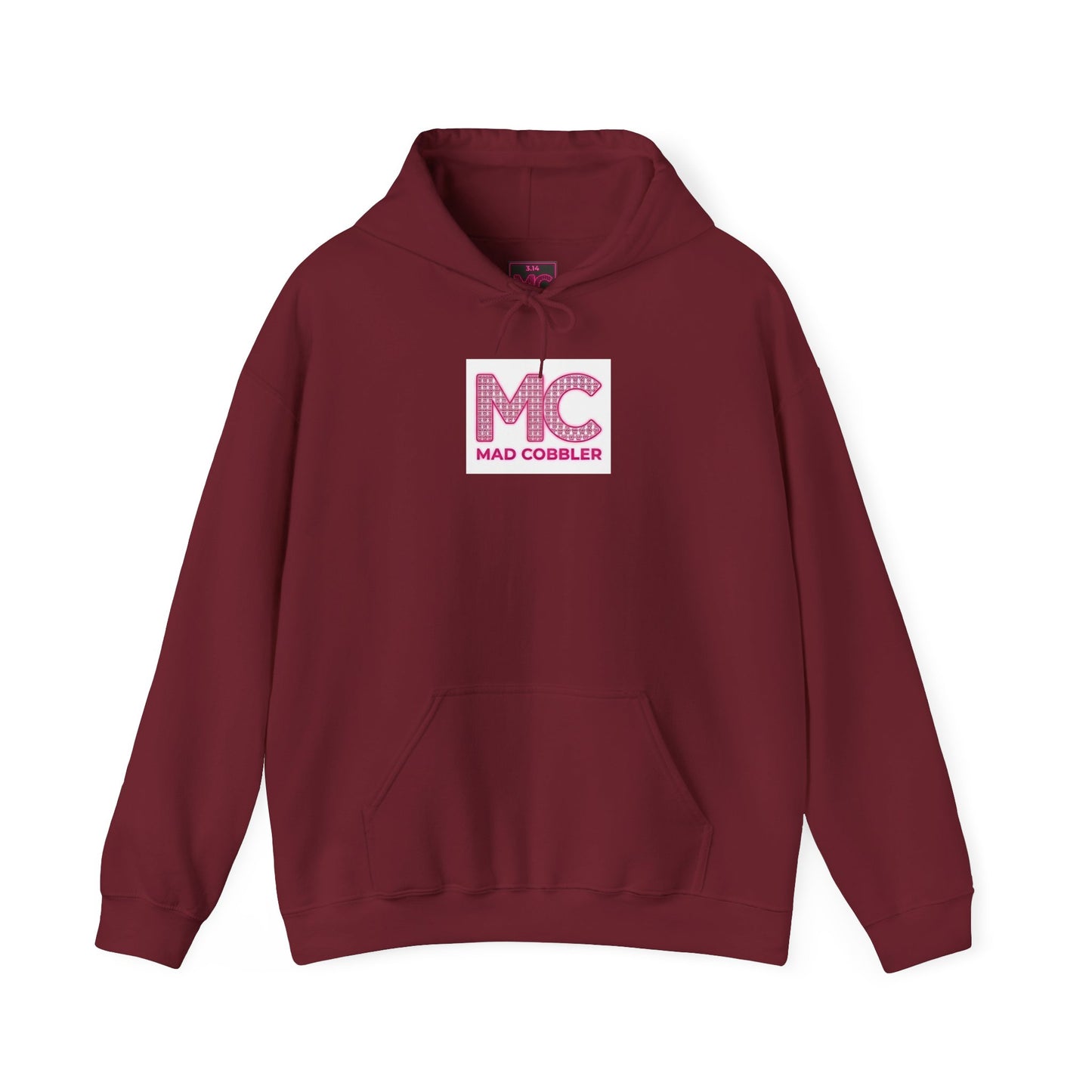 Hoodie — 'MC Mad Cobbler' Graphic Logo Hoodie with Angry Cartoon Back Print