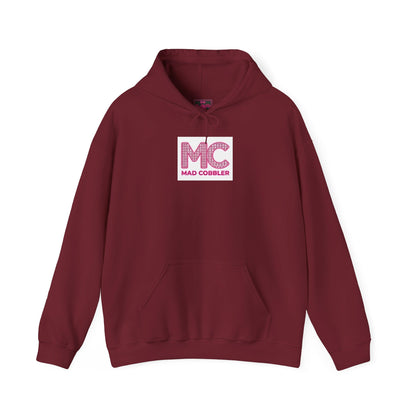 Hoodie — 'MC Mad Cobbler' Graphic Logo Hoodie with Angry Cartoon Back Print