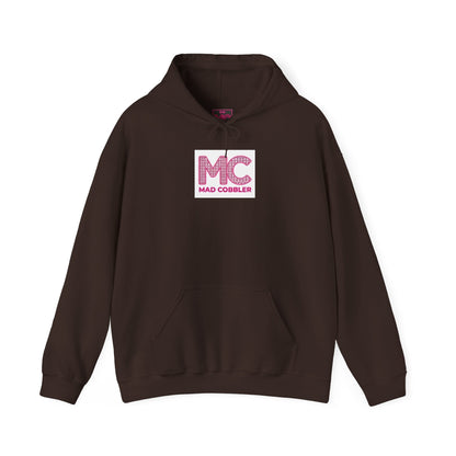 Hoodie — 'MC Mad Cobbler' Graphic Logo Hoodie with Angry Cartoon Back Print