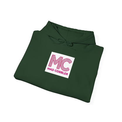 Hoodie — 'MC Mad Cobbler' Graphic Logo Hoodie with Angry Cartoon Back Print
