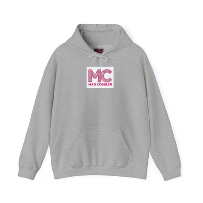 Hoodie — 'MC Mad Cobbler' Graphic Logo Hoodie with Angry Cartoon Back Print