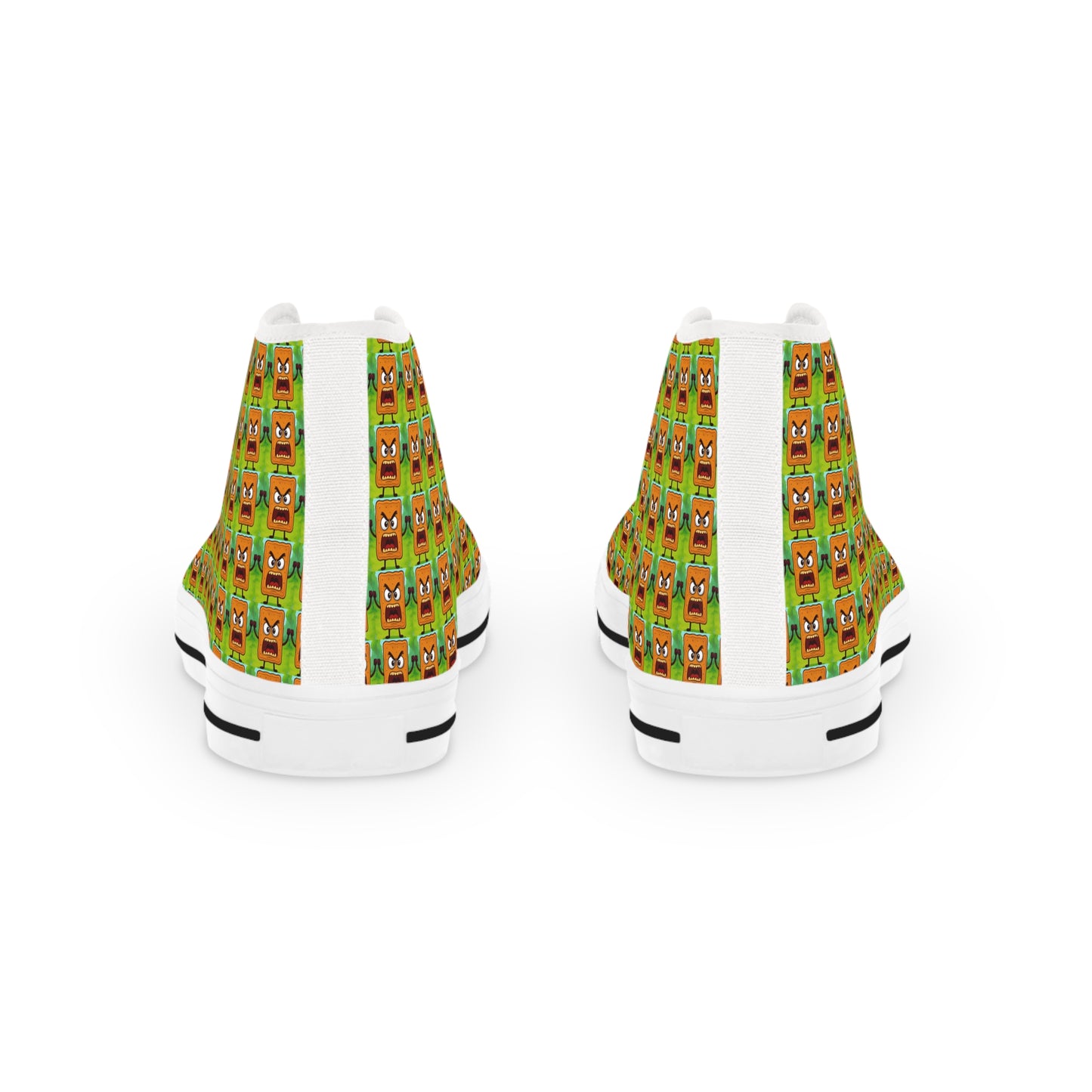 High Top Sneakers — Mad Cobbler Patterned Cartoon Fox Print