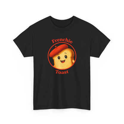 Women's Frenchie Toast T-Shirt — 100% Heavyweight Cotton Graphic Tee with Beret