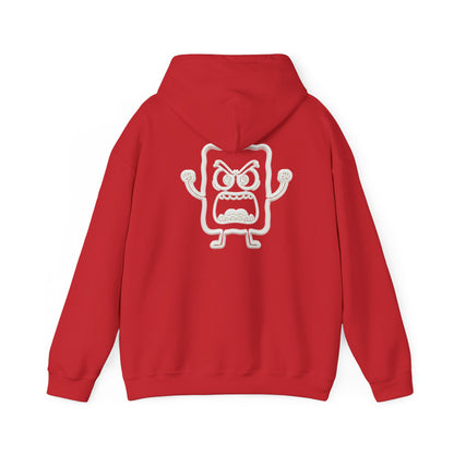 Hoodie — 'MC Mad Cobbler' Graphic Logo Hoodie with Angry Cartoon Back Print