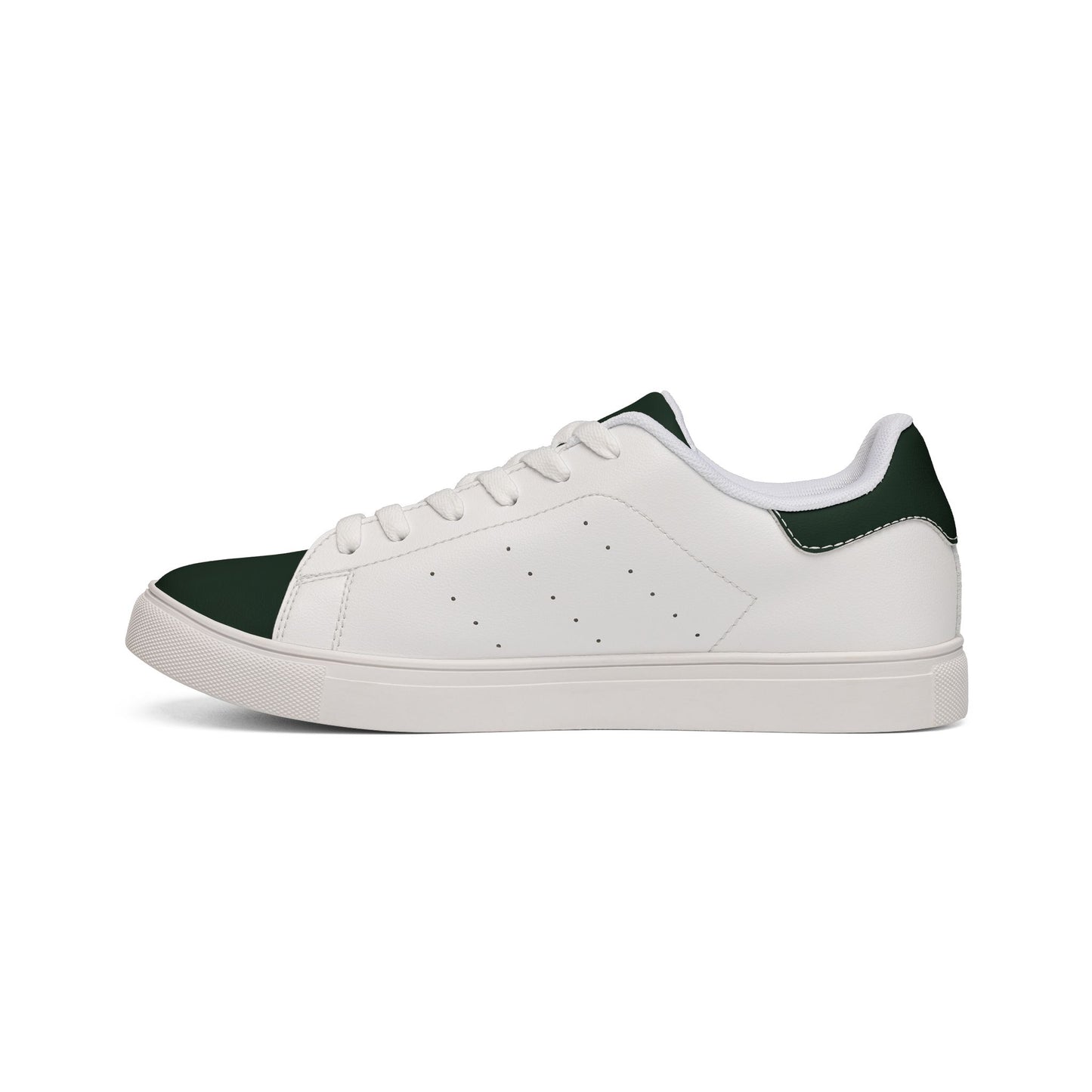 Leather Low-Top Sneakers — Classic White Men’s Casual Trainers