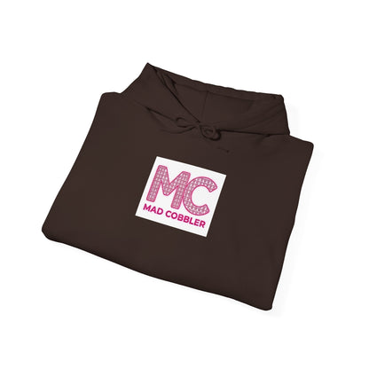 Hoodie — 'MC Mad Cobbler' Graphic Logo Hoodie with Angry Cartoon Back Print