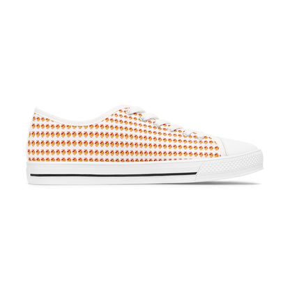Low Top Sneakers — Frenchie Toast Pattern Women's Casual Canvas Shoes
