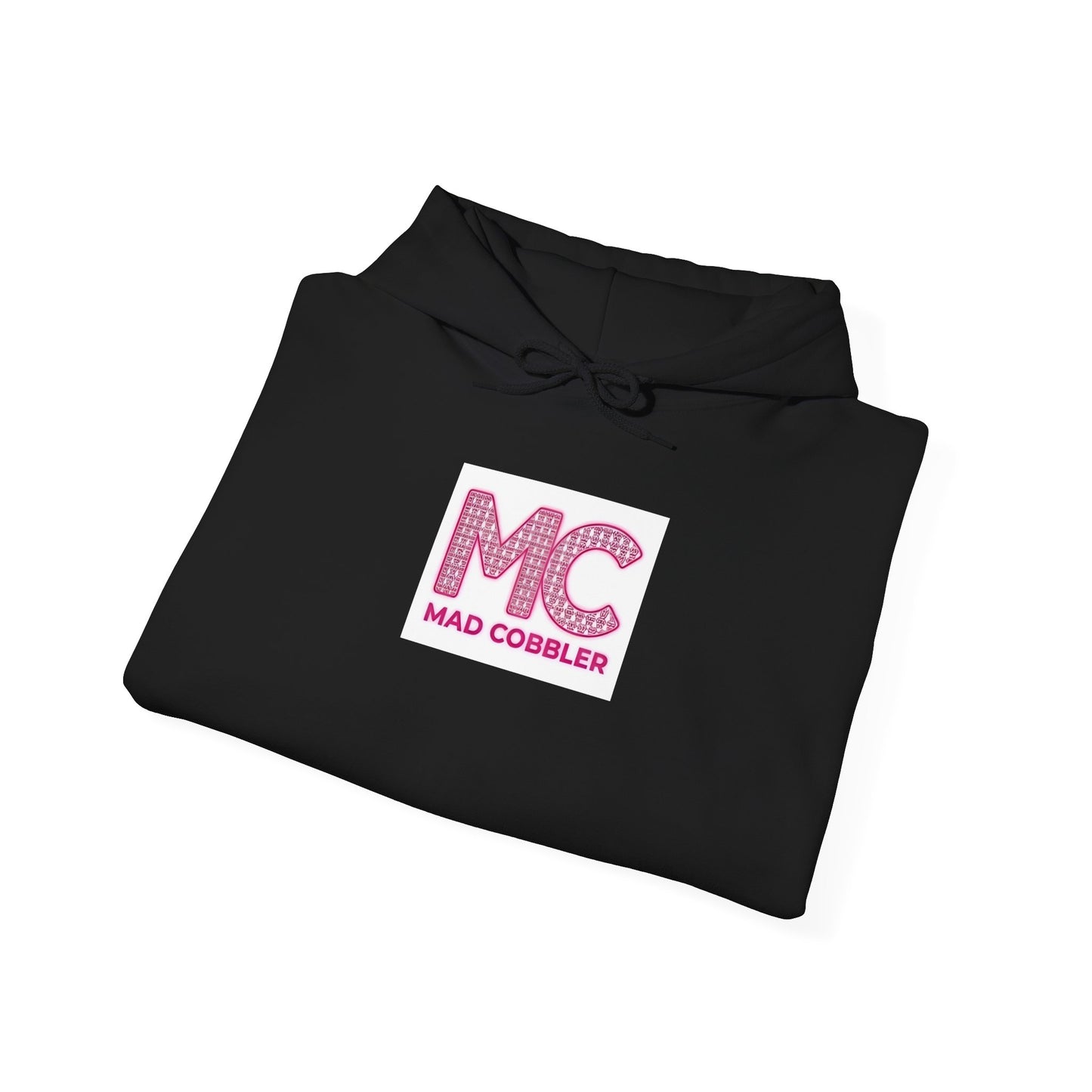 Hoodie — 'MC Mad Cobbler' Graphic Logo Hoodie with Angry Cartoon Back Print