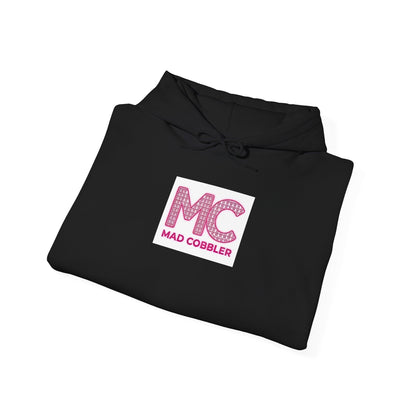 Hoodie — 'MC Mad Cobbler' Graphic Logo Hoodie with Angry Cartoon Back Print