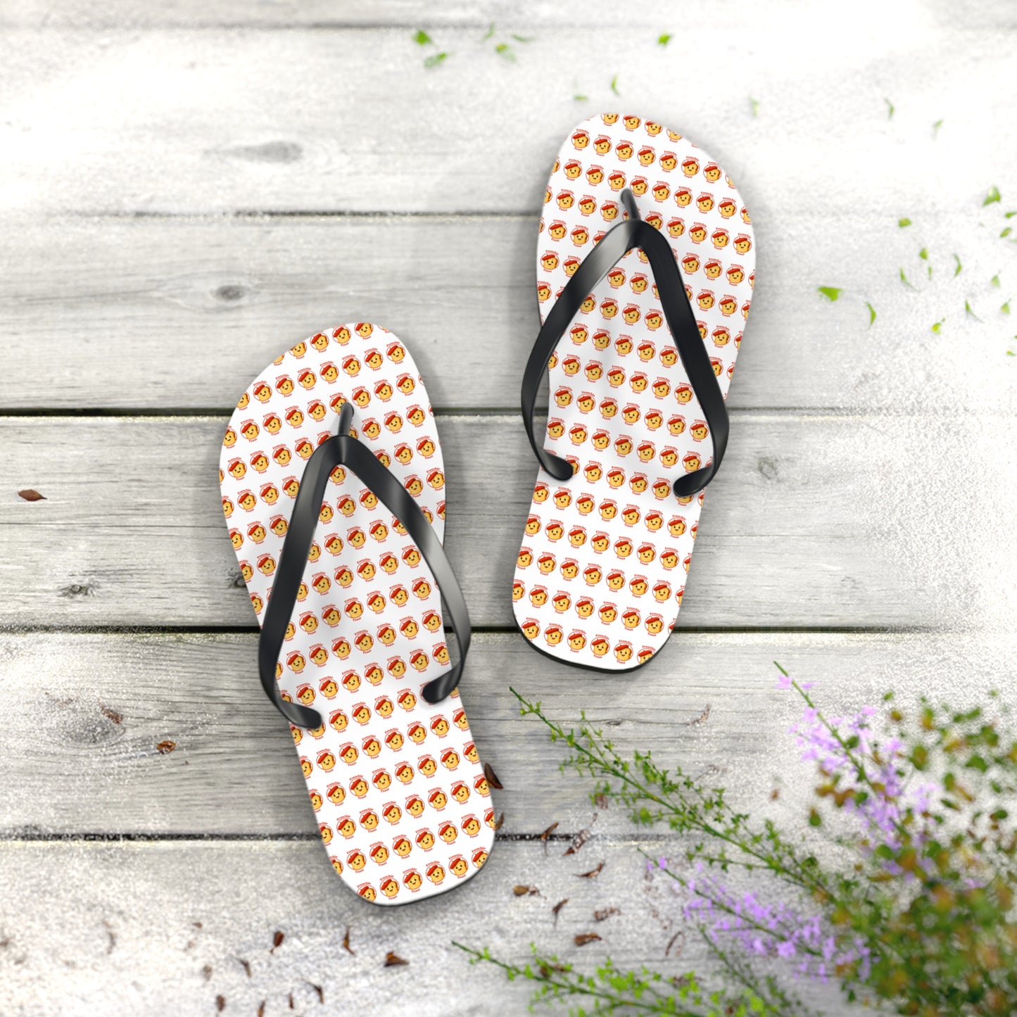 Frenchie Toast Flip Flops – Cute Fruit Summer Sandals
