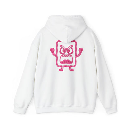 Pink Camo 'MC' Logo Hoodie — Angry Pink Monster Graphic Pullover