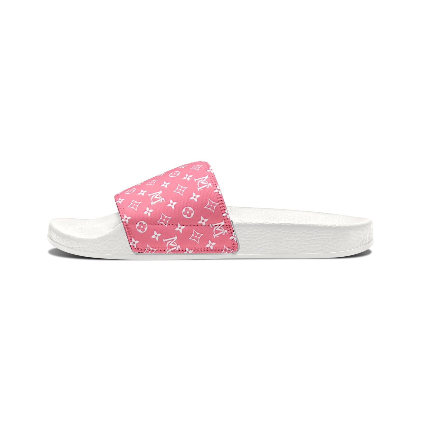Pink Monogram Slide Sandals – Women's Removable-Strap Slides