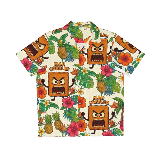 Mad Cobbler Hawaiian Shirt - Tropical Pineapple & Flowers Aloha Shirt