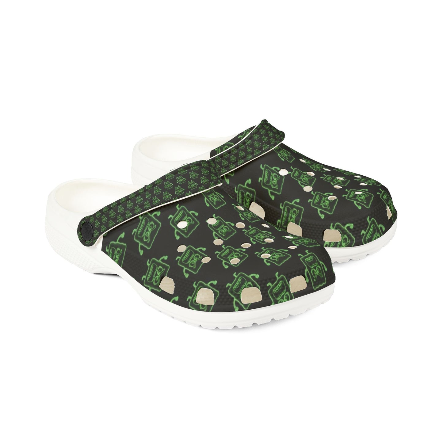 Mens Mad Cobbler Foam Clogs – Patterned Game Controller Slip-Ons