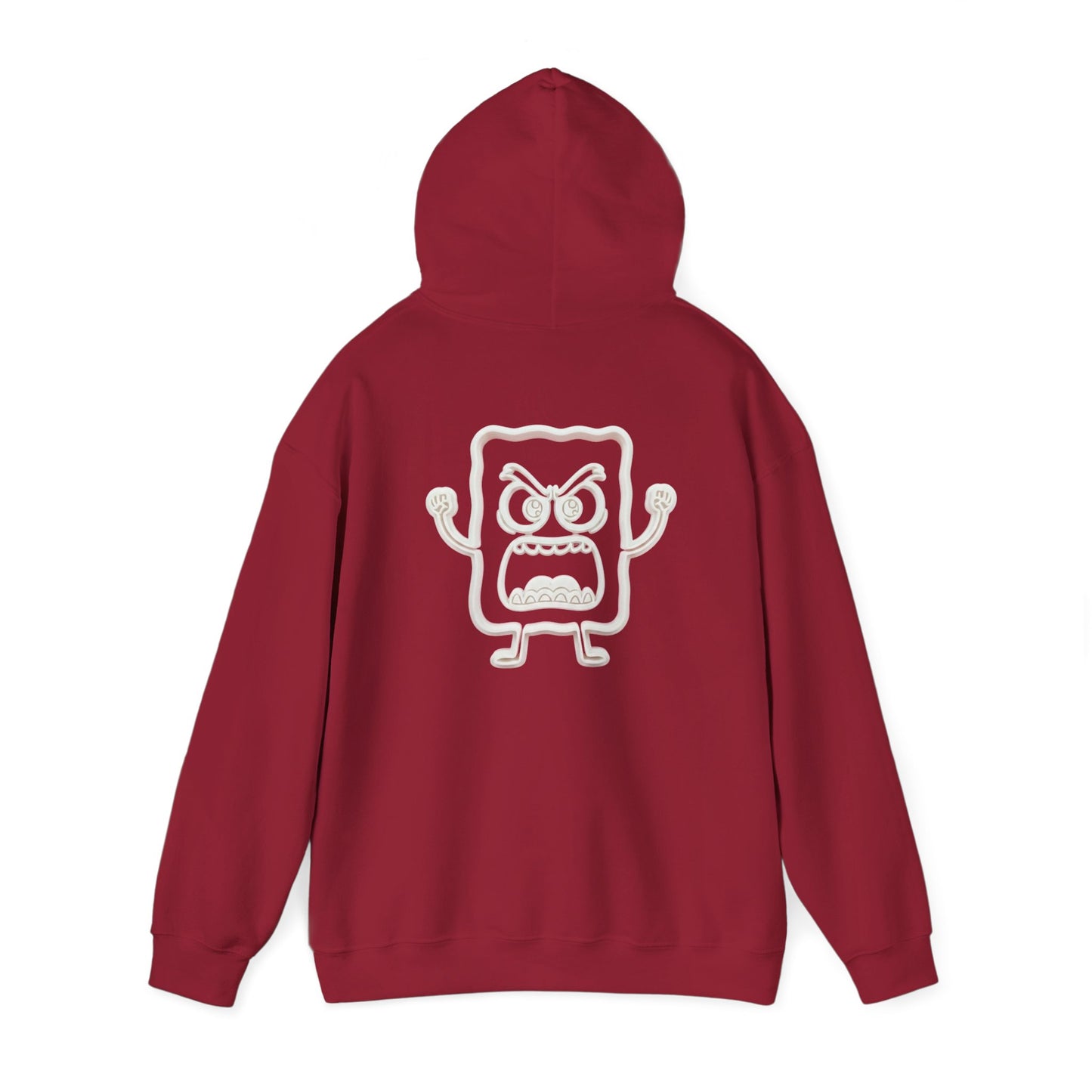 Hoodie — 'MC Mad Cobbler' Graphic Logo Hoodie with Angry Cartoon Back Print