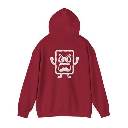 Hoodie — 'MC Mad Cobbler' Graphic Logo Hoodie with Angry Cartoon Back Print