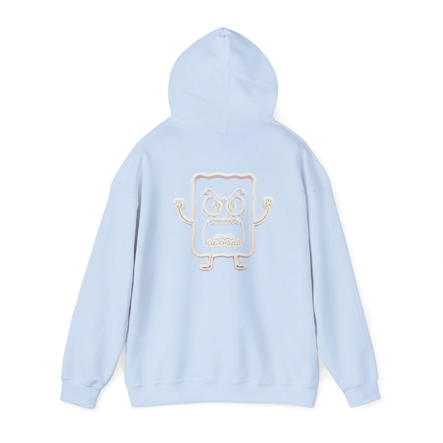 Hoodie — 'MC Mad Cobbler' Graphic Logo Hoodie with Angry Cartoon Back Print