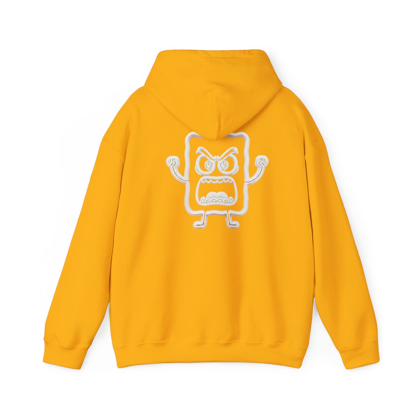 Hoodie — 'MC Mad Cobbler' Graphic Logo Hoodie with Angry Cartoon Back Print